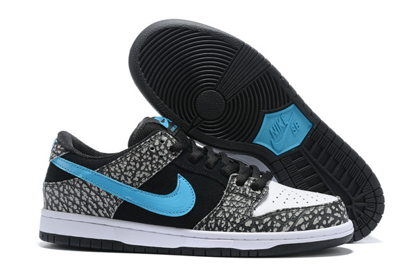 Women's Dunk Low SB Black/White Shoes 0163 Women's Dunk Low SB Black/White Shoes 0163